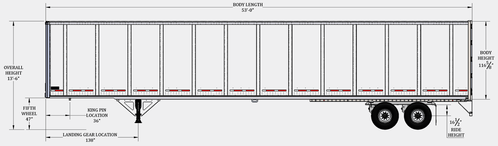 LB Composite Trailer Specifications